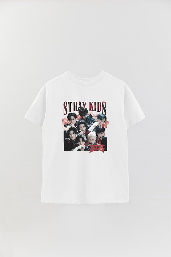 REMERA OVER ESTAMPADA STRAY KIDS BND4