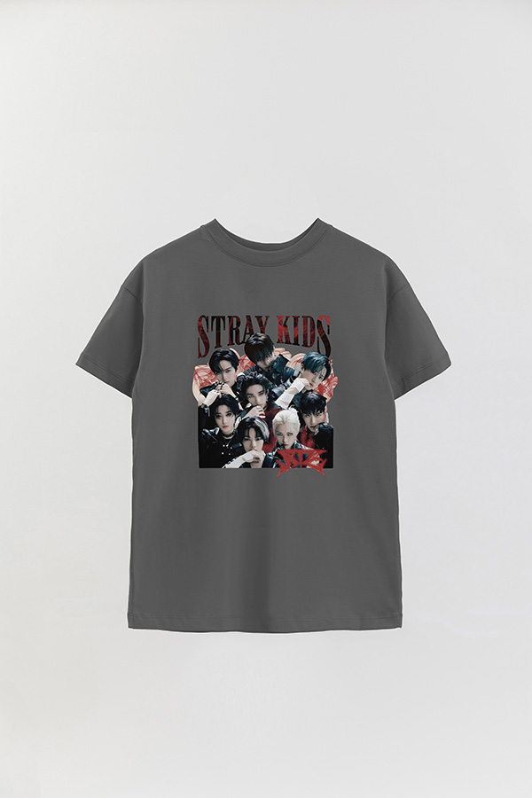 REMERA OVER ESTAMPADA STRAY KIDS BND4