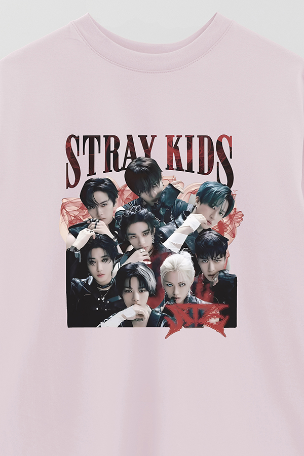 REMERA OVER ESTAMPADA STRAY KIDS BND4