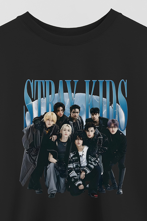 REMERA CROP ESTAMPADA STRAY KIDS BND3