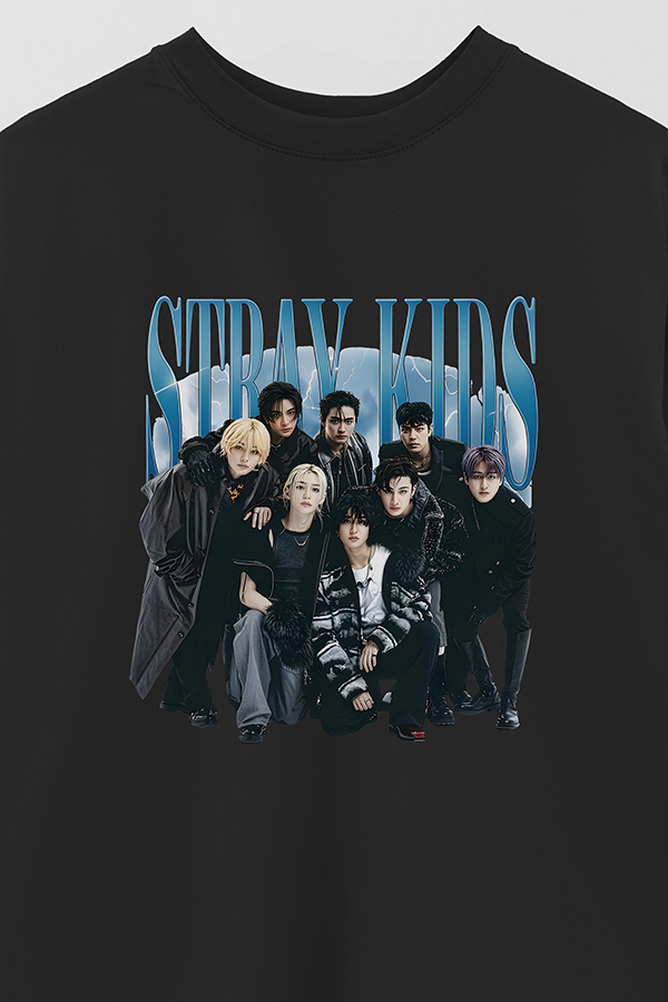 REMERA OVER ESTAMPADA STRAY KIDS BND3