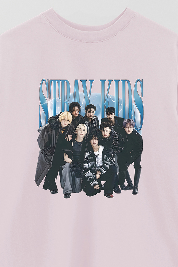 REMERA OVER ESTAMPADA STRAY KIDS BND3