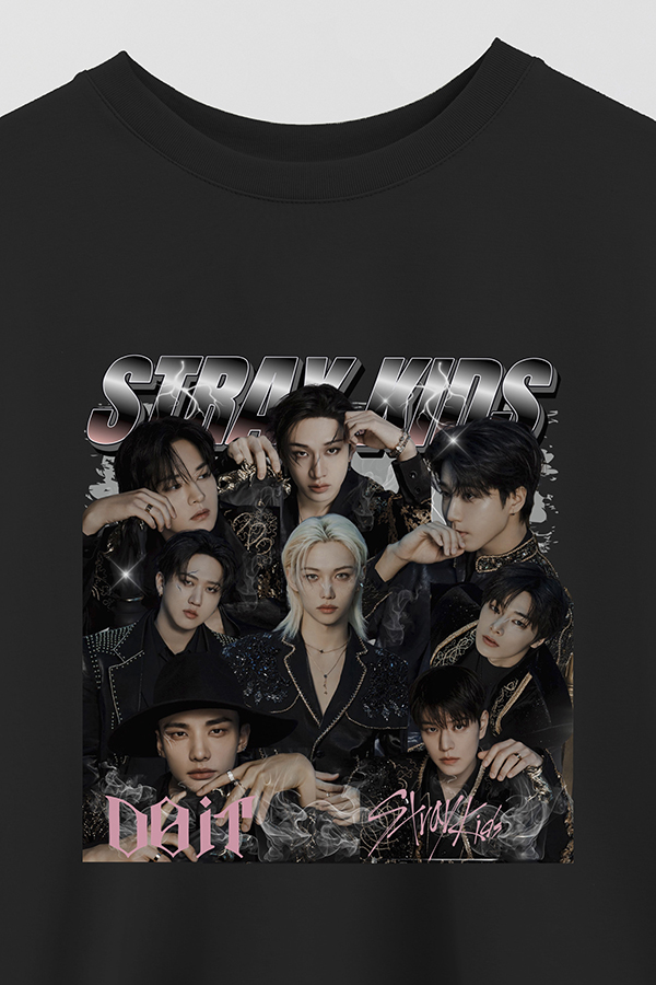 REMERA CROP ESTAMPADA STRAY KIDS BND2