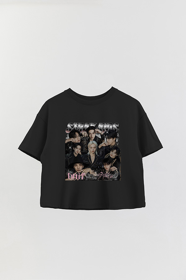REMERA CROP ESTAMPADA STRAY KIDS BND2