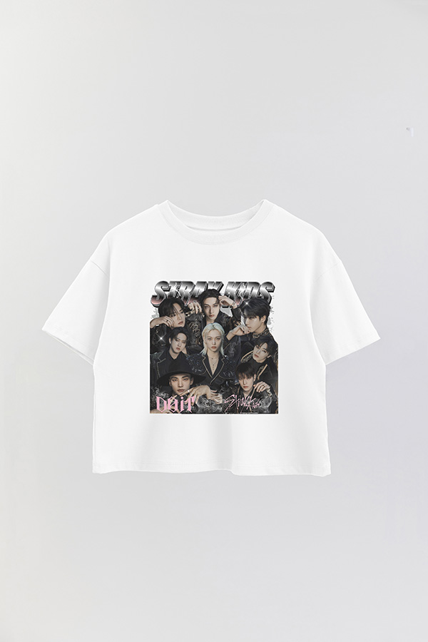 REMERA CROP ESTAMPADA STRAY KIDS BND2