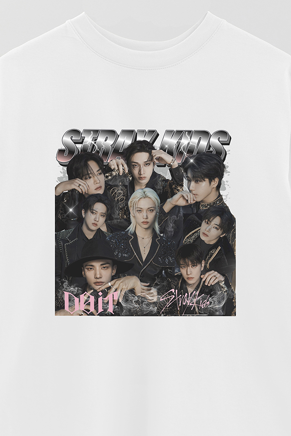 REMERA OVER ESTAMPADA STRAY KIDS BND2