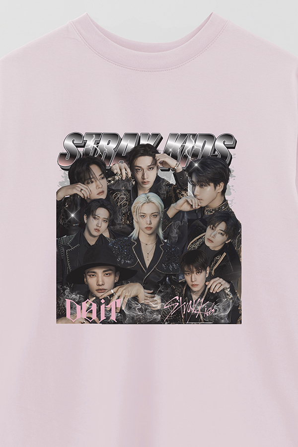 REMERA OVER ESTAMPADA STRAY KIDS BND2