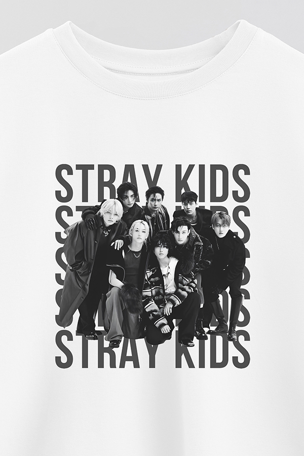 REMERA CROP ESTAMPADA STRAY KIDS BND1