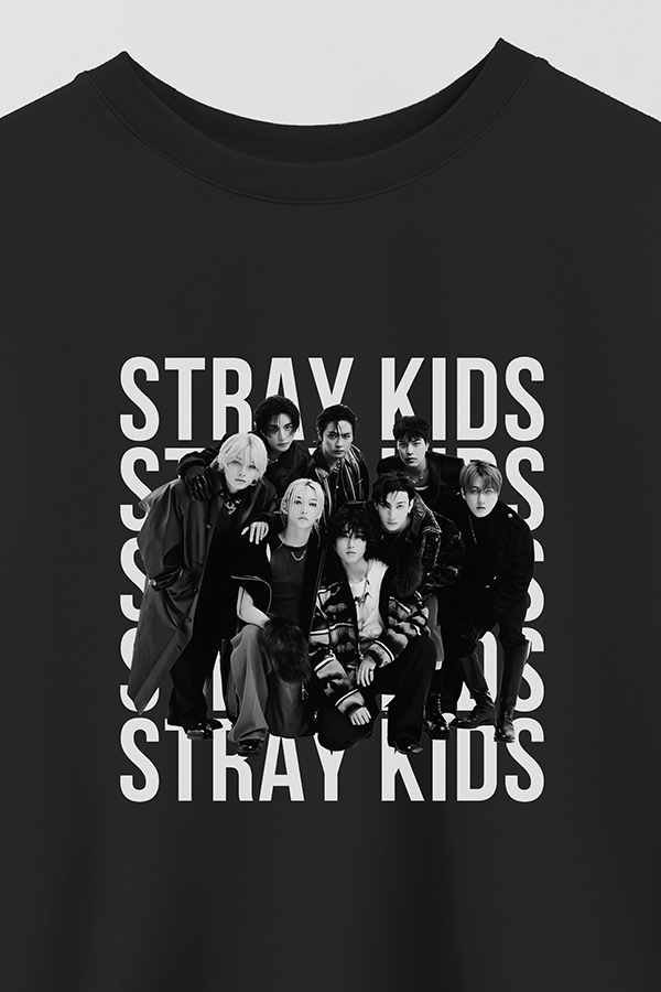 REMERA CROP ESTAMPADA STRAY KIDS BND1