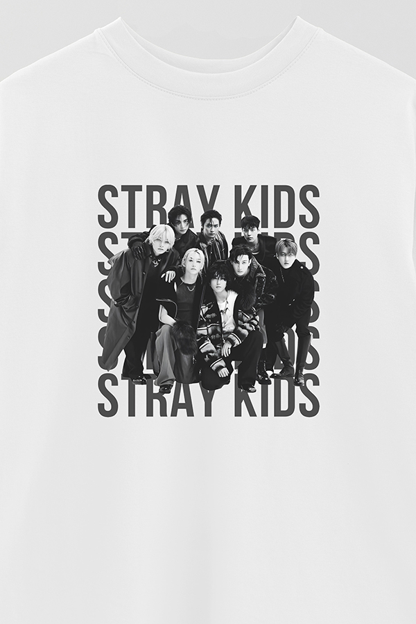 REMERA OVER ESTAMPADA STRAY KIDS BND1