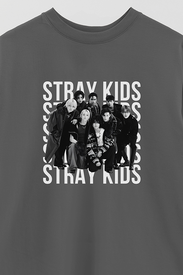 REMERA OVER ESTAMPADA STRAY KIDS BND1