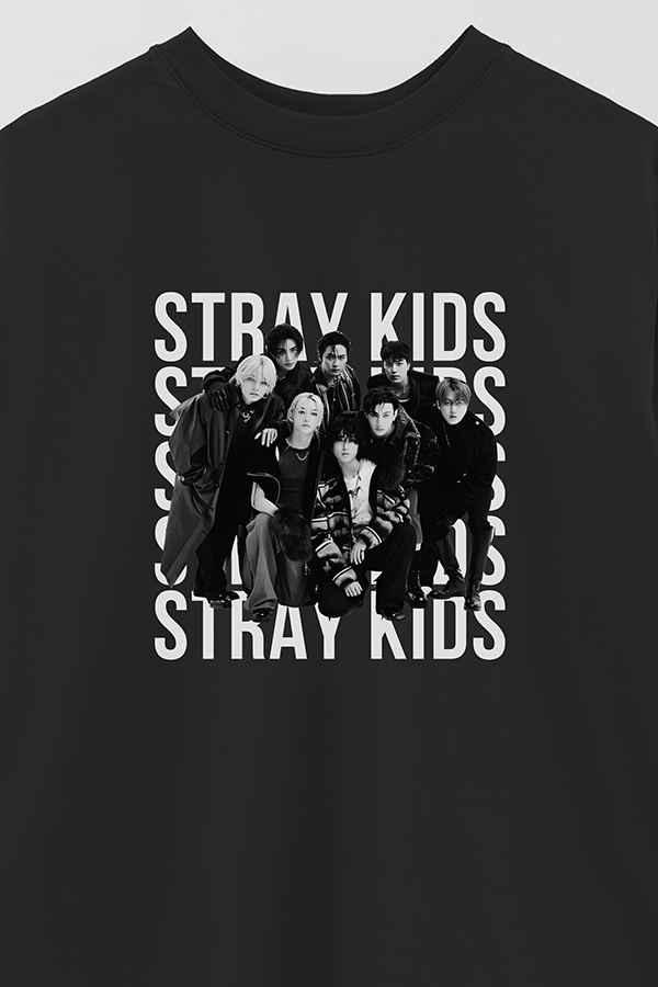 REMERA OVER ESTAMPADA STRAY KIDS BND1