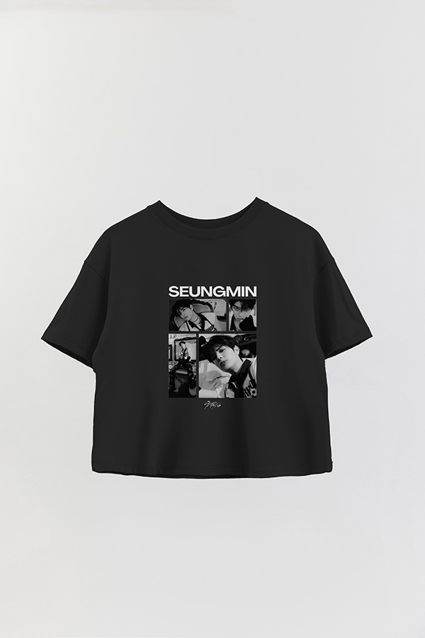 REMERA CROP ESTAMPADA STRAY KIDS SEUNGMIN