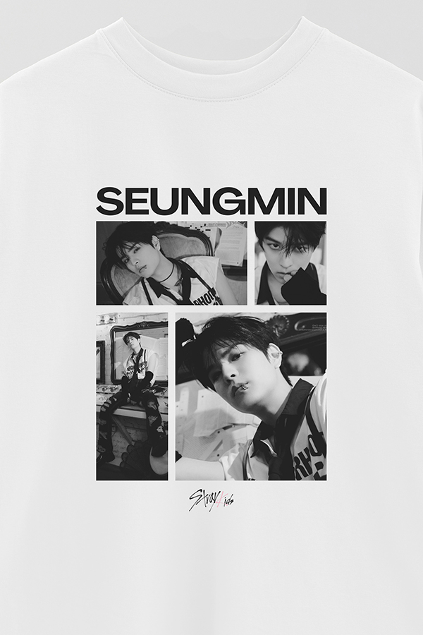 REMERA OVER ESTAMPADA STRAY KIDS SEUNGMIN