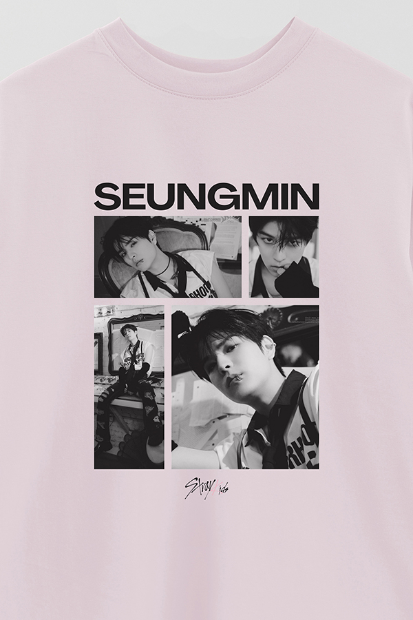 REMERA OVER ESTAMPADA STRAY KIDS SEUNGMIN