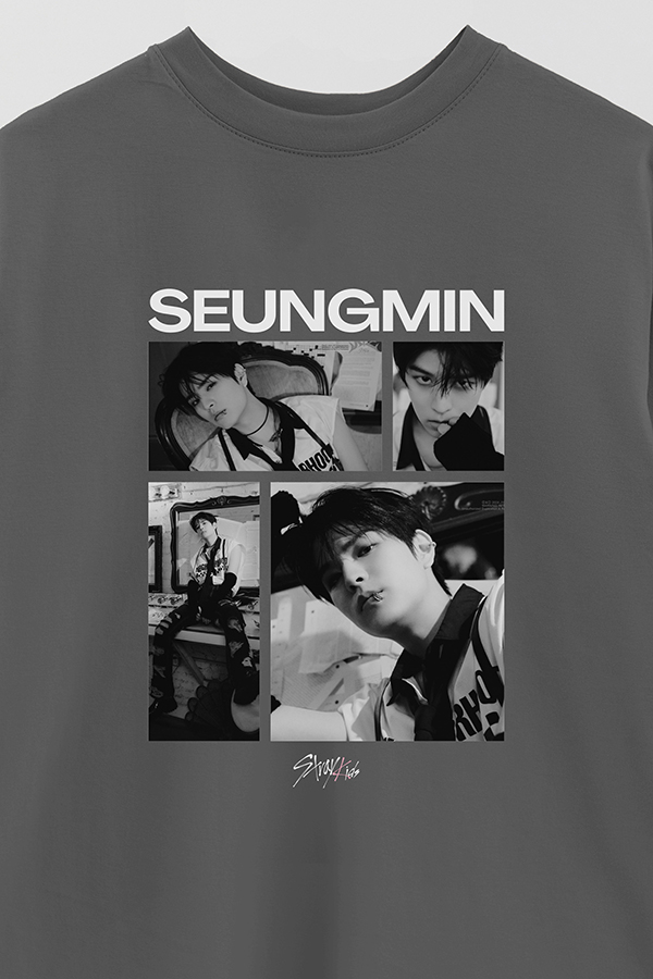 REMERA OVER ESTAMPADA STRAY KIDS SEUNGMIN