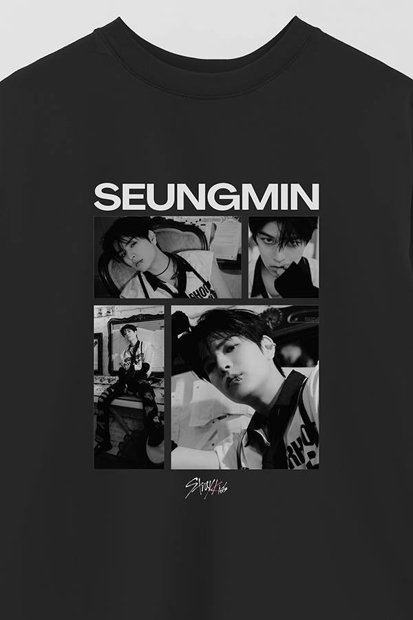 REMERA OVER ESTAMPADA STRAY KIDS SEUNGMIN