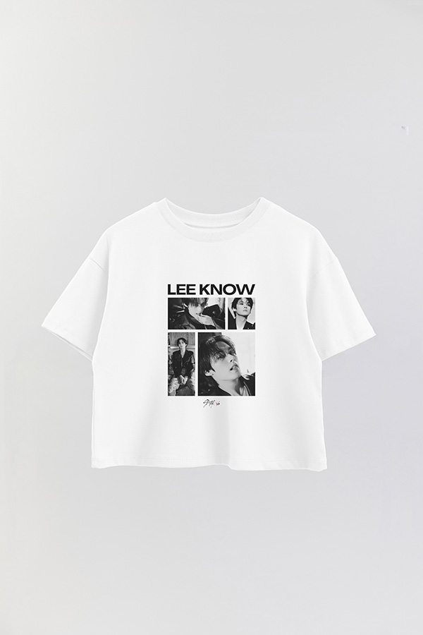 REMERA CROP ESTAMPADA STRAY KIDS LEE KNOW
