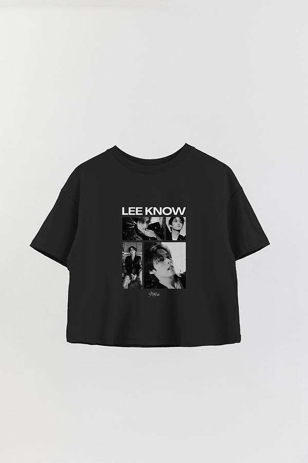 REMERA CROP ESTAMPADA STRAY KIDS LEE KNOW