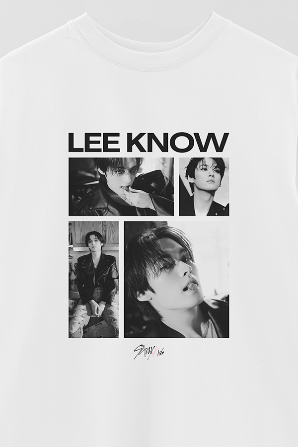 REMERA OVER ESTAMPADA STRAY KIDS LEE KNOW