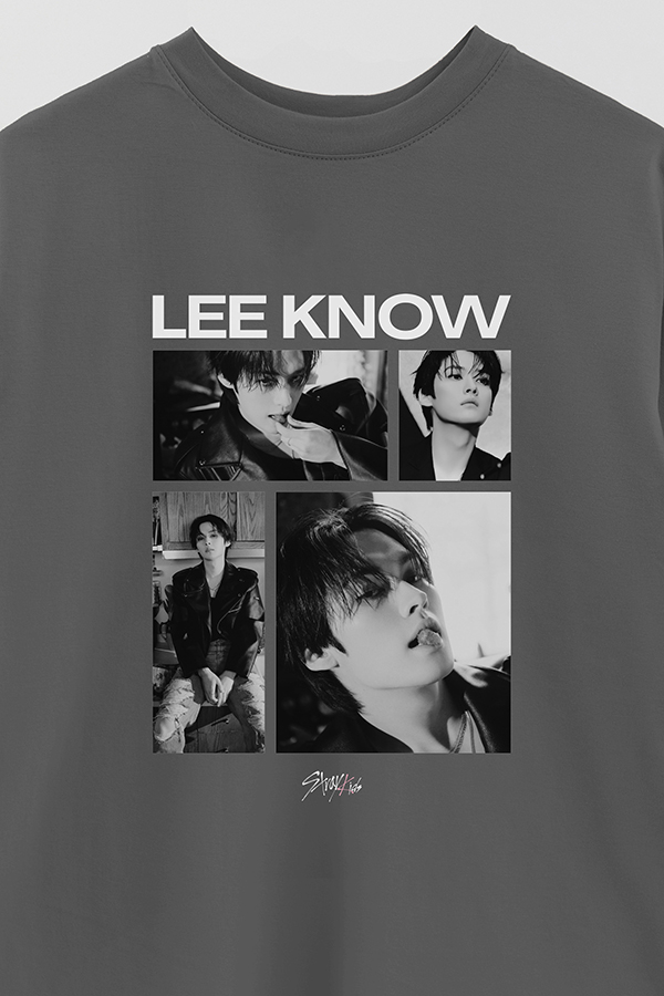 REMERA OVER ESTAMPADA STRAY KIDS LEE KNOW