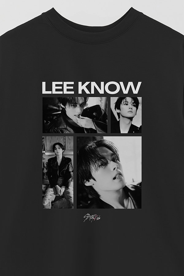 REMERA OVER ESTAMPADA STRAY KIDS LEE KNOW