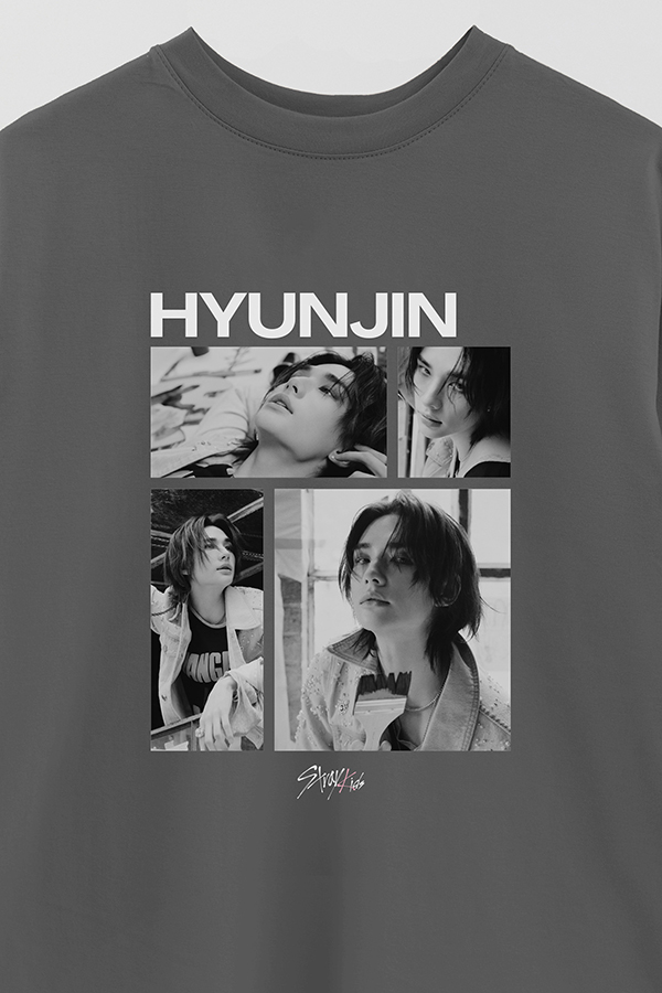 REMERA OVER ESTAMPADA STRAY KIDS HYUNJIN