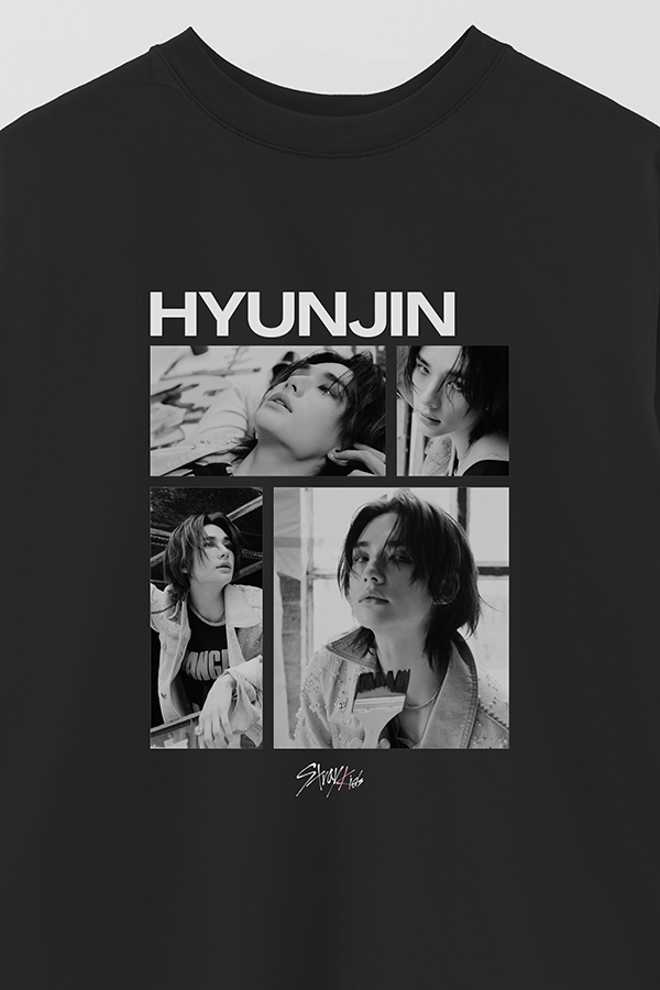 REMERA OVER ESTAMPADA STRAY KIDS HYUNJIN