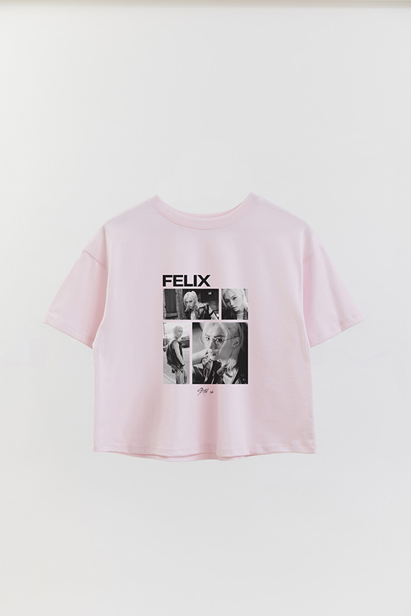 REMERA CROP ESTAMPADA STRAY KIDS FELIX