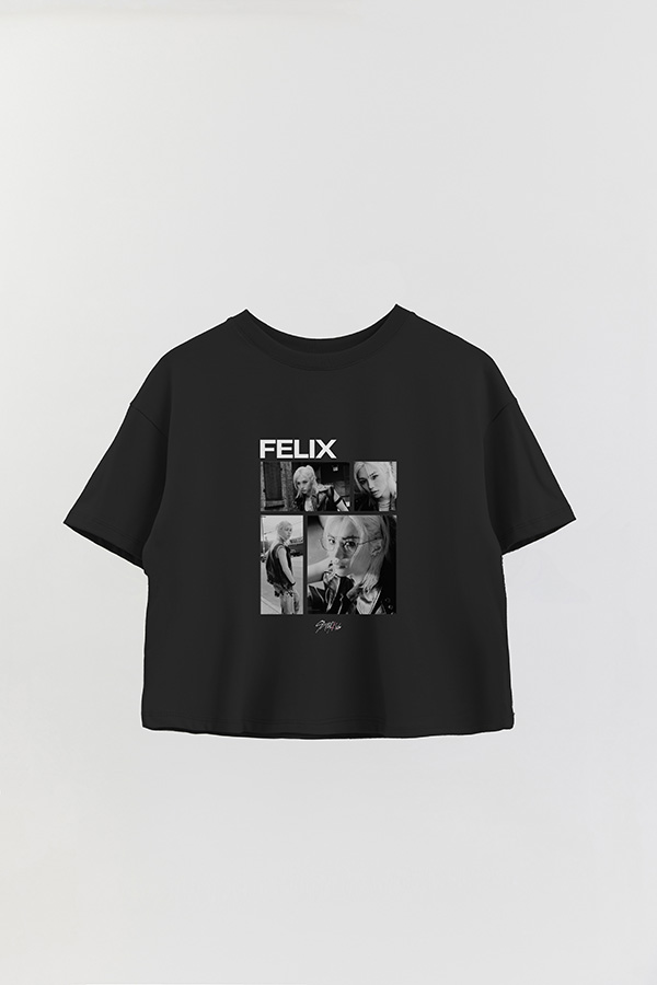 REMERA CROP ESTAMPADA STRAY KIDS FELIX