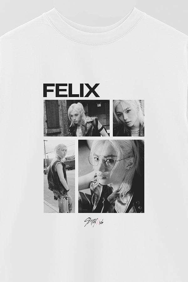 REMERA OVER ESTAMPADA STRAY KIDS FELIX