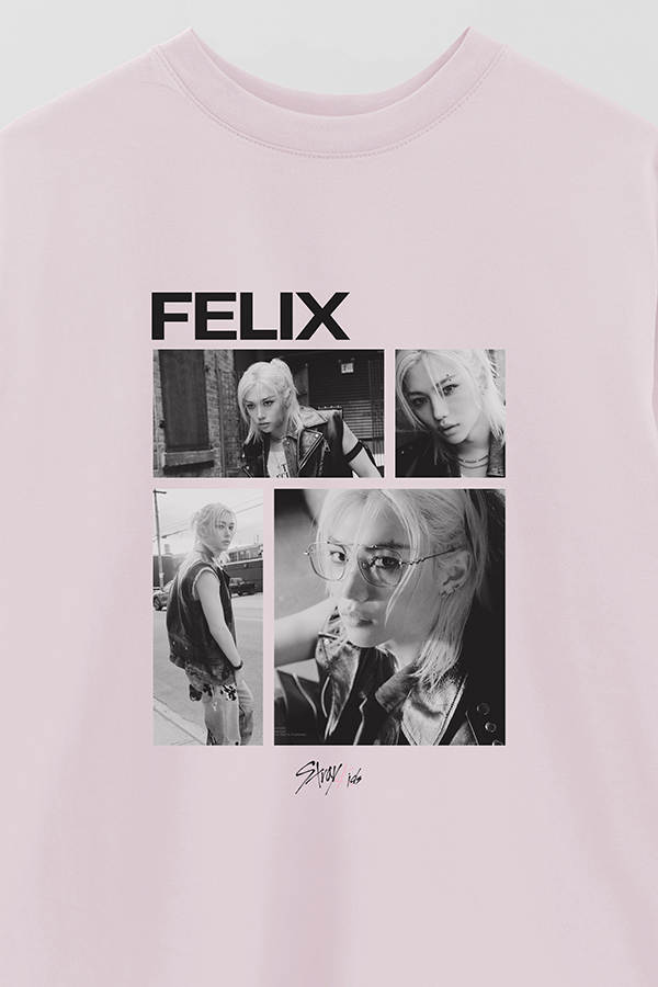 REMERA OVER ESTAMPADA STRAY KIDS FELIX