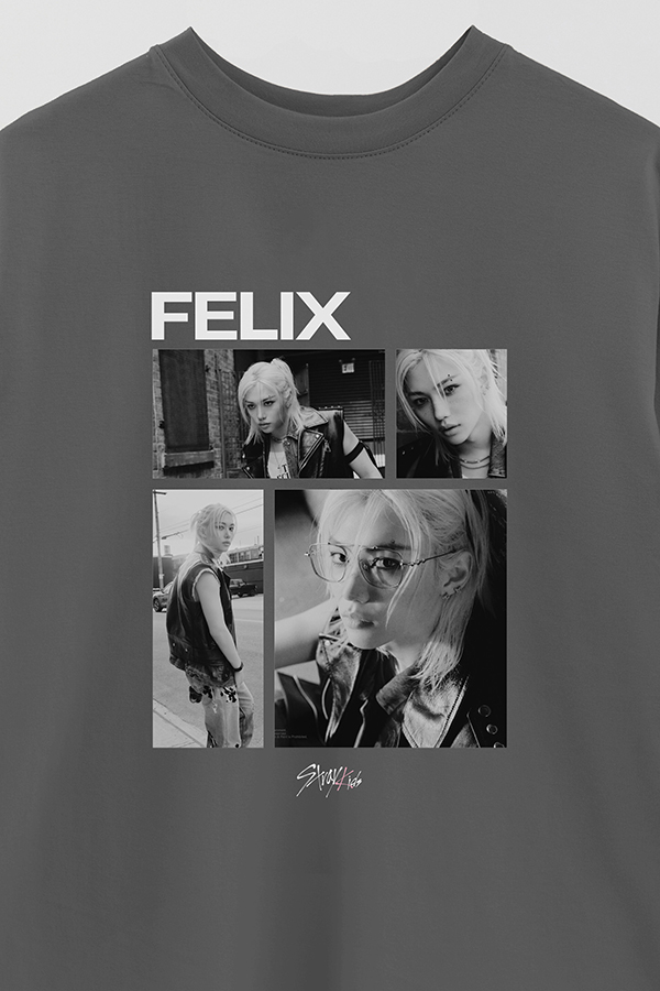 REMERA OVER ESTAMPADA STRAY KIDS FELIX