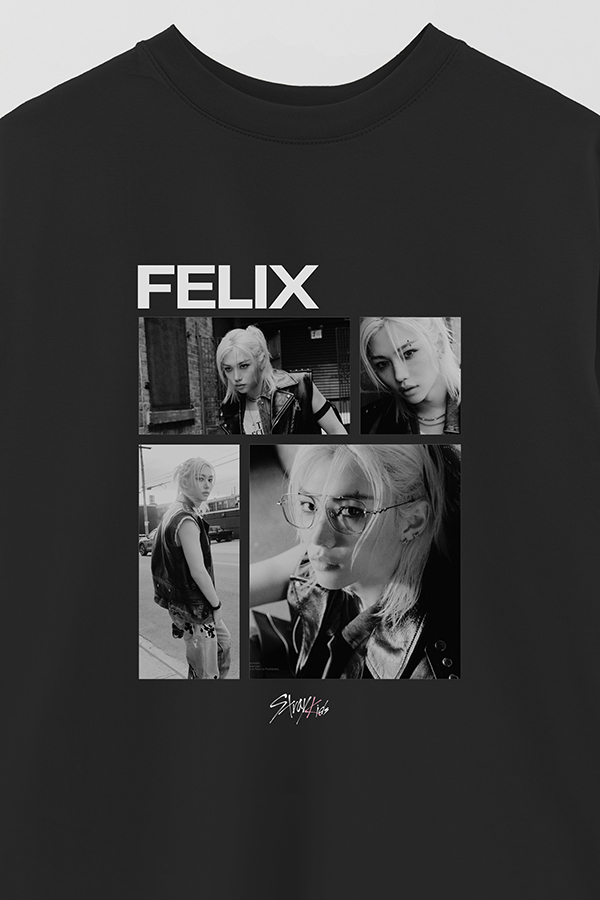 REMERA OVER ESTAMPADA STRAY KIDS FELIX