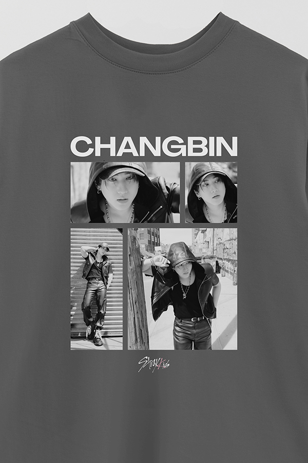 REMERA OVER ESTAMPADA STRAY KIDS CHANGBIN