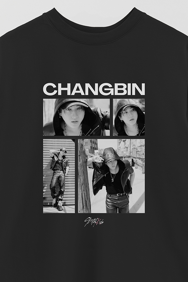 REMERA OVER ESTAMPADA STRAY KIDS CHANGBIN