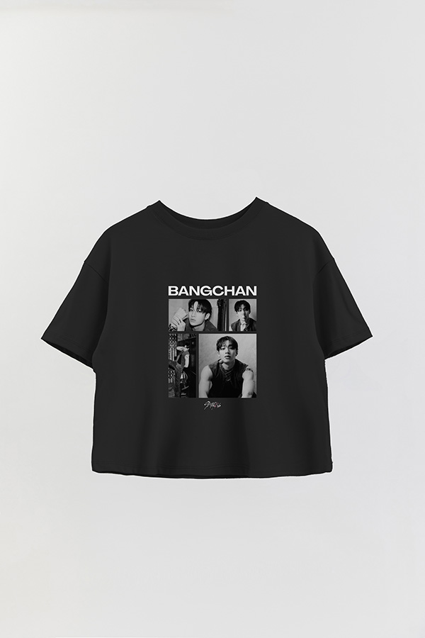 REMERA CROP ESTAMPADA STRAY KIDS BANGCHAN