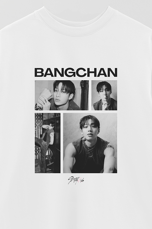 REMERA OVER ESTAMPADA STRAY KIDS BANGCHAN
