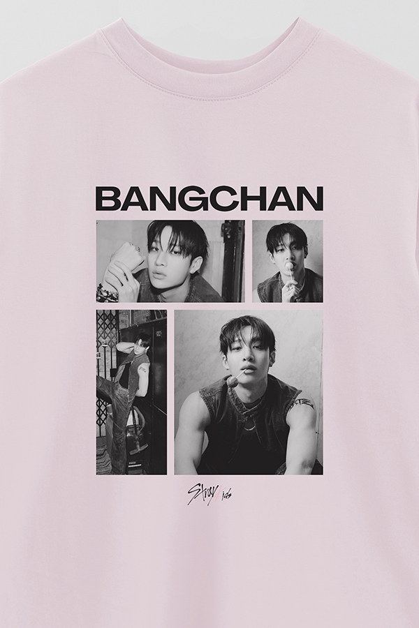 REMERA OVER ESTAMPADA STRAY KIDS BANGCHAN