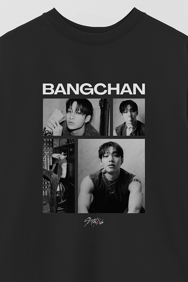 REMERA OVER ESTAMPADA STRAY KIDS BANGCHAN
