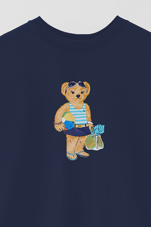 REMERA OVER ESTAMPADA UNISEX BEAR SEA LITTLE