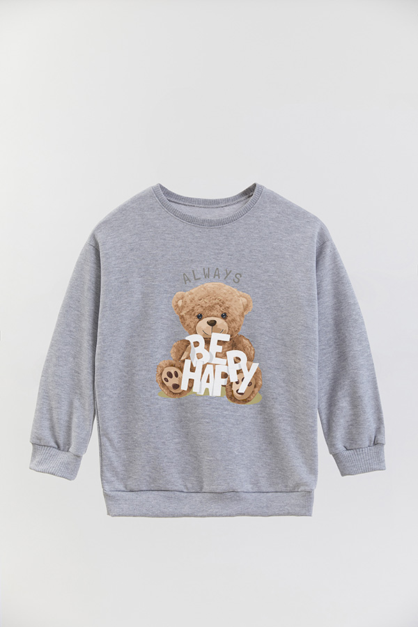 BUZO RUSTICO KIDS TEDDY ALWAYS BE HAPPY