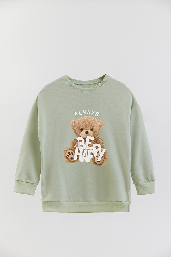 BUZO RUSTICO KIDS TEDDY ALWAYS BE HAPPY