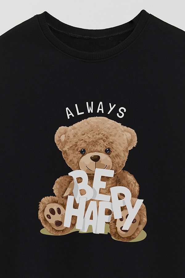 BUZO RUSTICO KIDS TEDDY ALWAYS BE HAPPY
