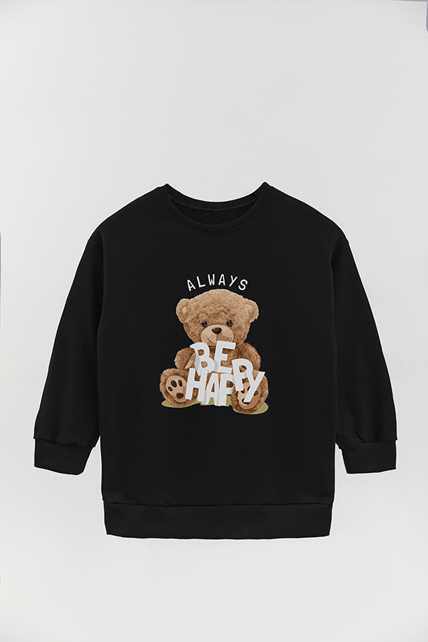 BUZO RUSTICO KIDS TEDDY ALWAYS BE HAPPY