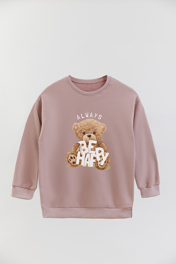 BUZO RUSTICO KIDS TEDDY ALWAYS BE HAPPY