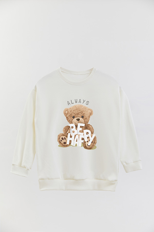 BUZO RUSTICO KIDS TEDDY ALWAYS BE HAPPY