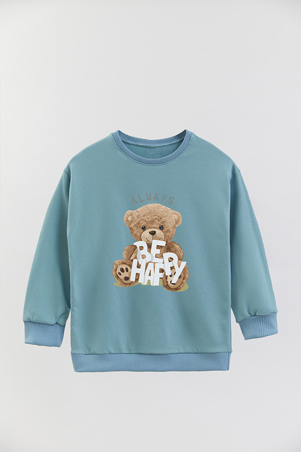 BUZO RUSTICO KIDS TEDDY ALWAYS BE HAPPY