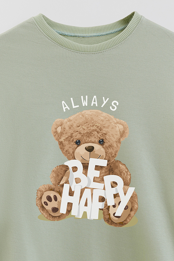 BUZO RUSTICO KIDS TEDDY ALWAYS BE HAPPY