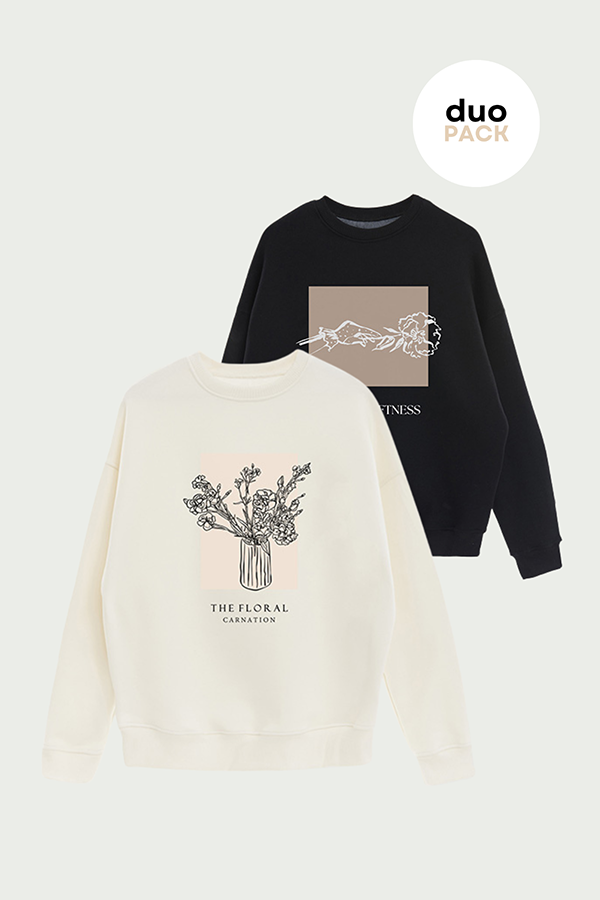 PACK X2 BUZOS CREWNECK ESTAMPADOS 7